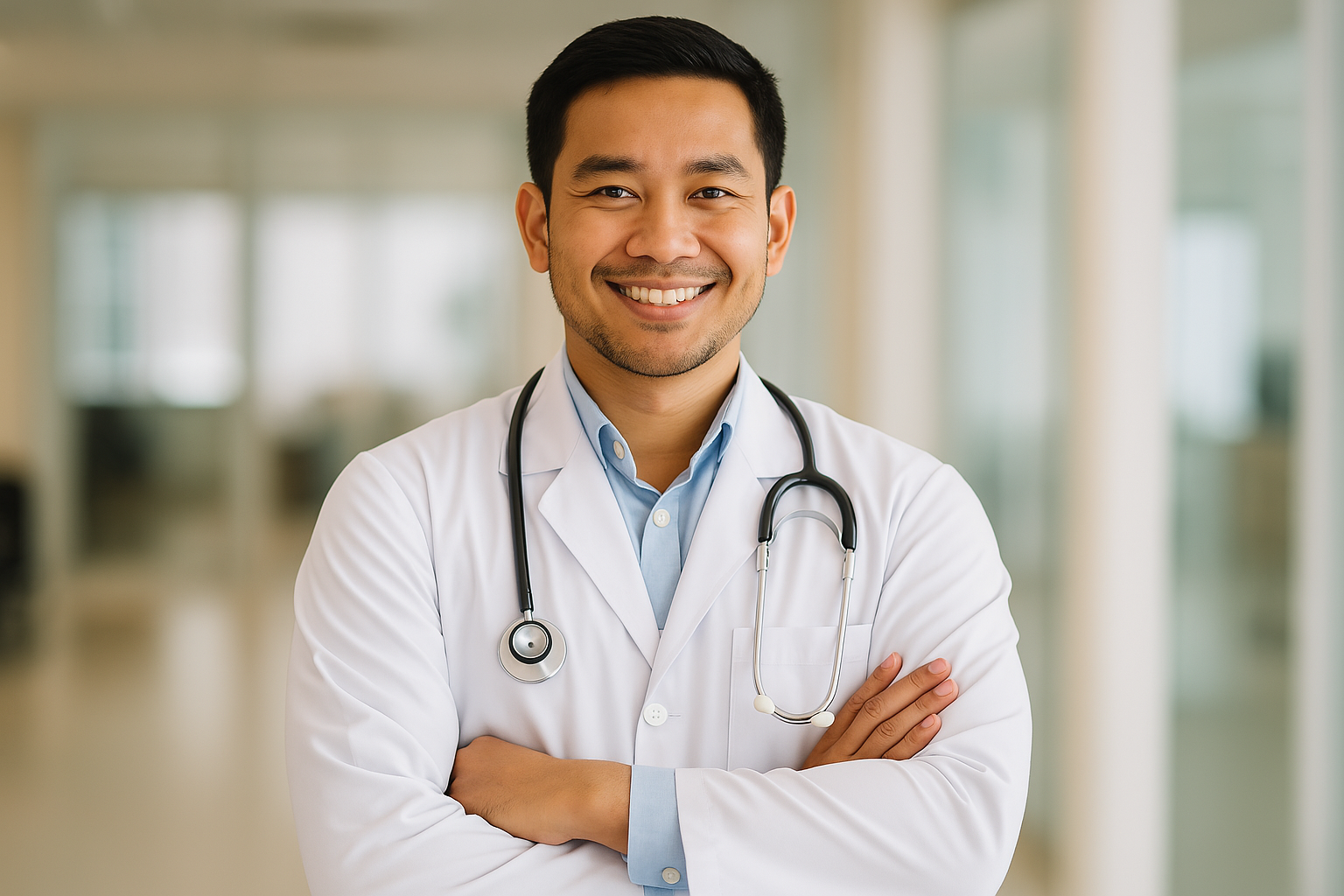 Gambar seorang dokter pria