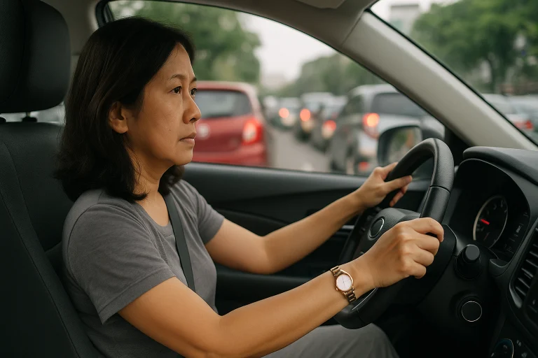 Posisi Duduk Saat Macet Agar Tidak Bikin Tangan Kaku