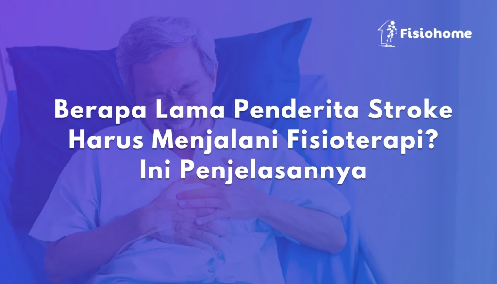 Gambar seorang lansia pria mengalami gejala stroke dan terlihat kesakitan - Fisiohome